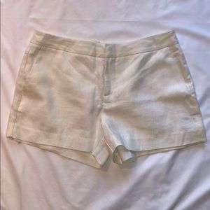 White linen Joie shorts